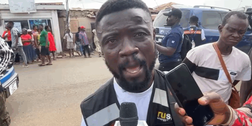 Ablekuma North rerun: Police Officer slaps Journalist