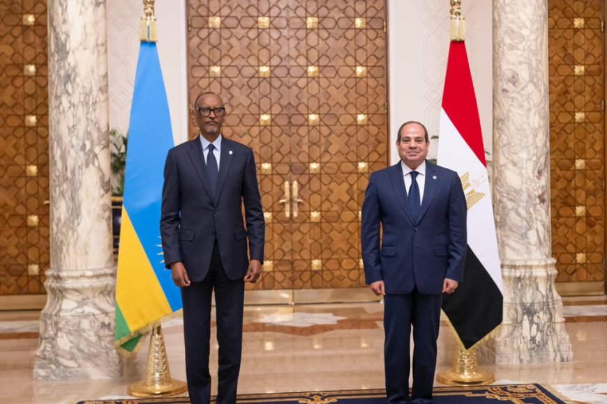 President El-Sisi receives Rwandan President Paul Kagame