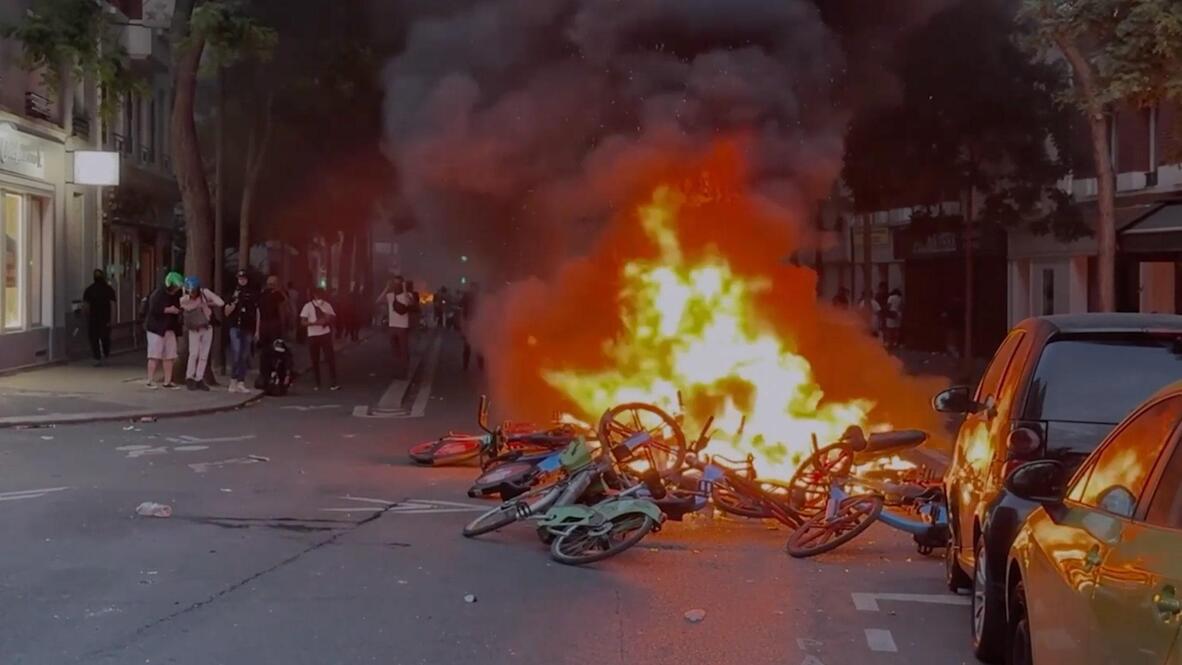 [Watch Video]: PSG fans clash with police after champions league win