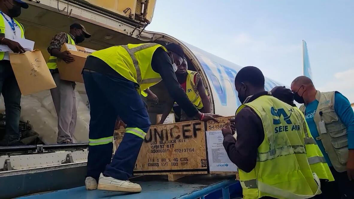 UNICEF-donated supplies arrive in DRC as Ebola cases surge